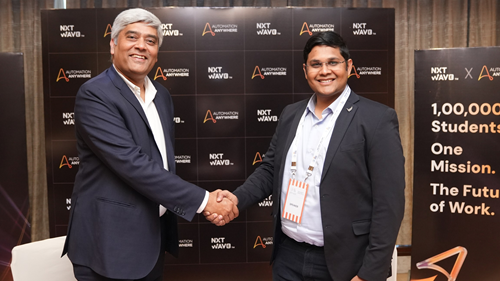 Mihir Shukla CEO, Automation Anywhere and Rahul Attuluri, CEO of NxtWave