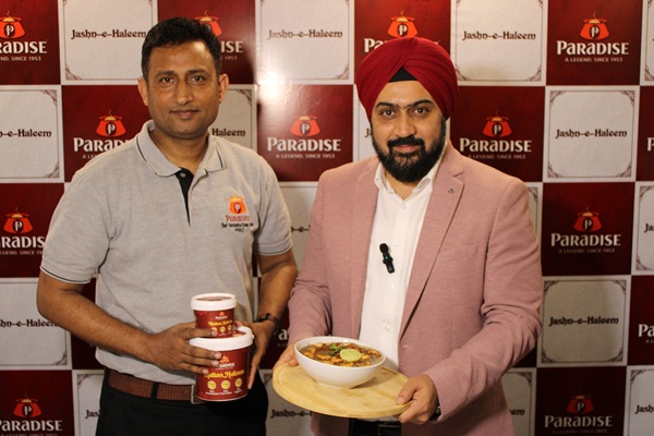 Mr. Robinder Singh, Chief operating officer and Mr. Swatantra Gautam, Vice President Culinary of Paradise Food Court Pvt Ltd during the launch of Jash e Haleem 2026