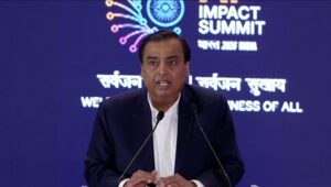 RIL CMD Sh Mukesh D Ambani delivering the keynote address at India AI Impact Summit 2026 in New Delhi