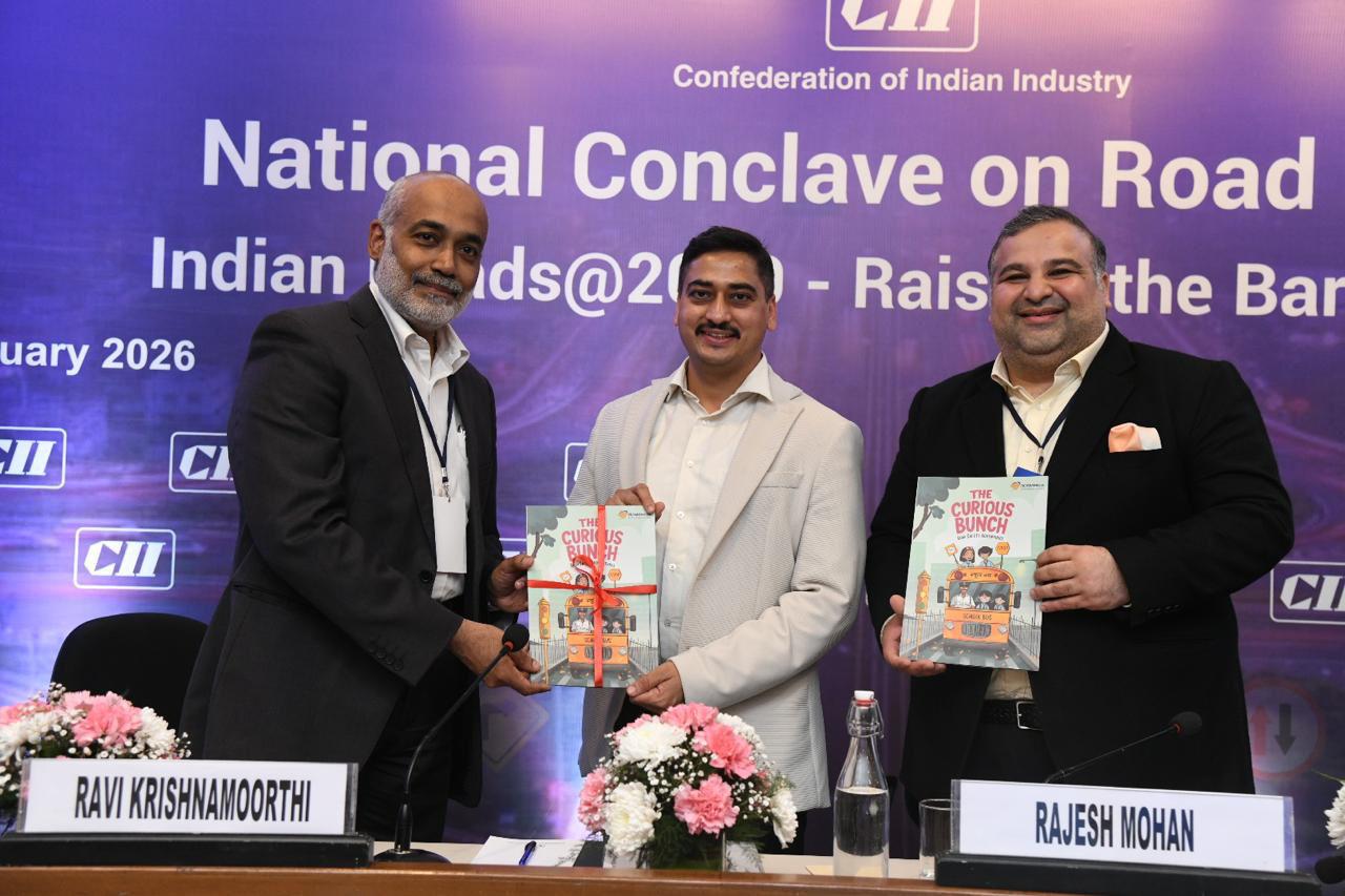 Ravi Krishnamoorthi, Group President, Rosmerta Technologies, Dr. Rajesh Mohan, DCP, Gurugram Traffic and Mr. Pavitra H Arora