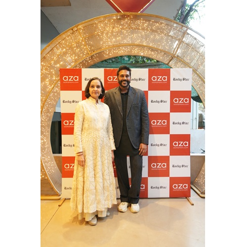 Aza Fashions Hosts an Exclusive Showcase of designer Rocky S’s Summer Festive Collection 3 Dr. Alka Nishar, Founder of Aza Fashions with designer Rocky S