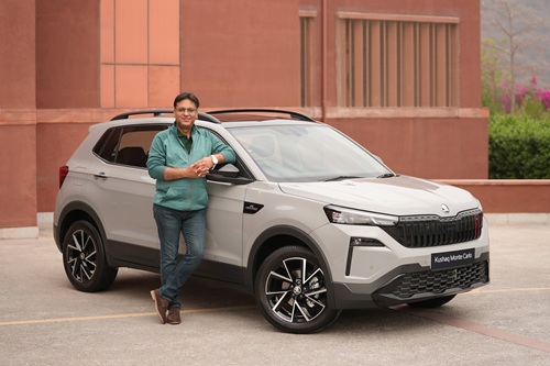 Mr. Ashish Gupta, Brand Director, Škoda Auto India with the New Kushaq Monte Carlo