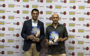Sandip Weling (L) and Vaibhav Kumaresh (R) at the launch of Arena Originals