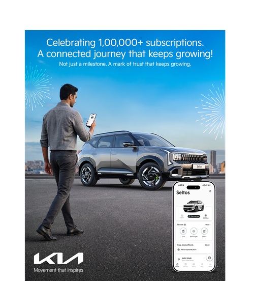 Kia India Surpasses 1 Lakh Kia Connect Renewals, Reinforcing Customer Trust in Connected Mobility 3 1 Lakh Kia Connect Renewals