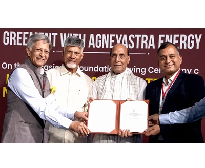 Bharat Forge Limited signing an MoU with the Got of AP