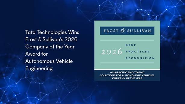 Frost & Sullivan Awards Tata Technologies 2026