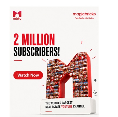 MBTV Crosses 2 million Subscribers on YouTube, Marking a Major Real Estate industry Milestone 1 Image 2_Magicbircks