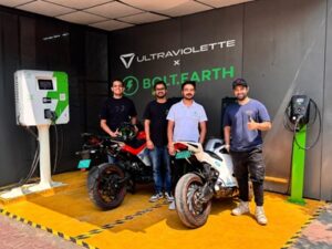 Niraj Rajmohan, Co-founder & CTO, Ultraviolette_ Jyotiranjan Harichandan, Founder Mohit Yadav, Founder, Bolt Narayan Subramaniam, Co-founder & CEO, Ultraviolette.