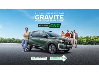 Nissan GRAVITE CNG Debuts with Segment-First Twin-Cylinder Retrofitment Kit