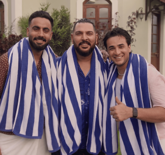 From Poolside Recovery to Gully Cricket: Yuvraj Singh, Abhishek Sharma and Naman Dhir Show What It Means to Stay Your Way with Airbnb 2 From Poolside Recovery to Gully Cricket Yuvraj Singh Abhishek Sharma and Naman Dhir Show What It Means to Stay Your Way with Airbnb 1