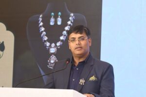 Mr. Nitin Gilara, CMD at the IPO launch of Advit Jewels Ltd.