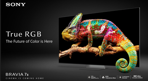 Sony Introduces its True RGB TVs Powered by RGB Backlight Master