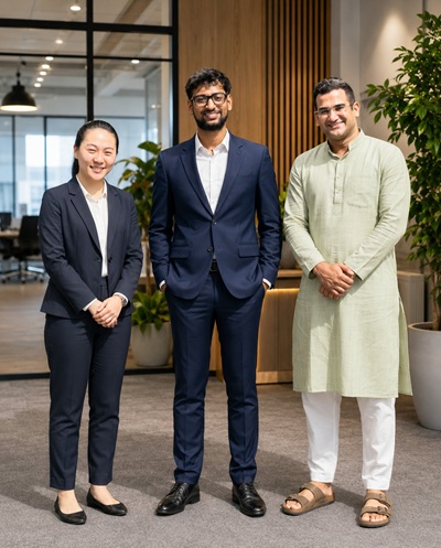 Akari A, Founding Member Vipul Jindal Nath, Founder & CEO Sachin Ahuja, Founding Member, Next Bharat Ventures
