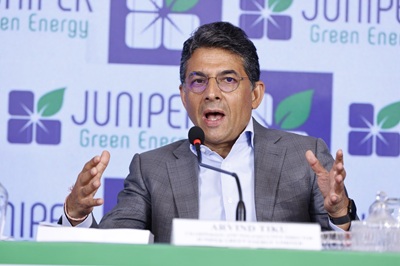 Arvind Tiku Chairperson Juniper Green Energy Ltd