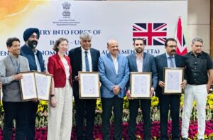 At the official inauguration of jewellery exports under the India–UK Comprehensive Economic and Trade Agreement (CETA)