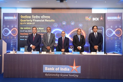 Bank of India’s Q1 FY27 Net Profit rises 36.23% YoY to ₹3,068 crore 3 BOI-Q1- Results Pic.JPG (1)