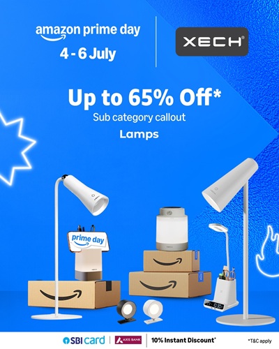 XECH Launches Monsoon Campaign with attractive deals on Amazon Prime Days 7 Lamps