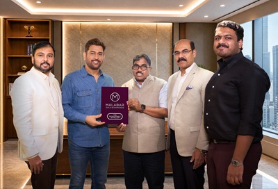 MS Dhoni joins Malabar Gold & Diamonds as the Brand Ambassador (SD)