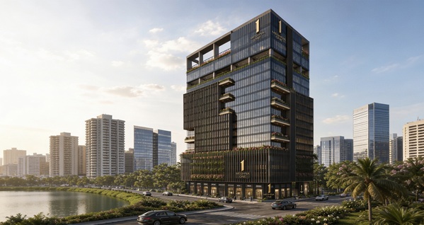 Meghna Infracon Infrastructure Limited Launches 2.8 Lakh Sq. Ft. 'Meghna One', a ₹300 Crore GDV, 17-Storey Biophilic Commercial Tower in Thane's Wagle Estate, Home to 1,000+ Businesses 11 Meghna One Picture