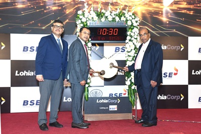 Mr. Anupam Agarwal, CFO Mr. Gaurav Lohia, Whole-time Director and Mr. Raj Kumar Lohia, CMD of Lohia Corp Limited