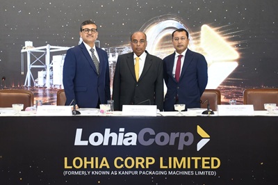 Lohia Corp Limited’s IPO to Open on Thursday, July 23, 2026 1 Mr. Anupam Agarwal, CFO, Mr. Raj Kumar Lohia, CMD & Mr. Gaurav Lohia, WTD of Lohia Corp Limited