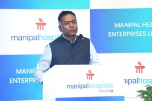 Mr. Dilip Jose, MD & CEO, Manipal Health Enterprises Limited at the launch of the Company’s IPO