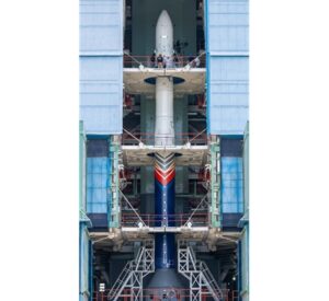 Skyroot's Vikram-1 Launch Vehicle Fully Stacked at First Launch Pad at SDSC-SHAR (1)