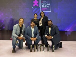 UST winning team at ET HR World Future Skills Awards