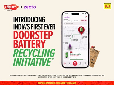 Eveready and Zepto Launch India’s First Quick-Commerce Battery Recycling Initiative - Image