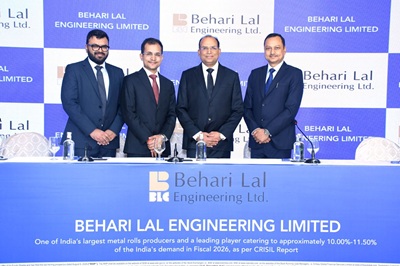 Mr. Aakarsh Goyal - CFO, Mr. Lovlish Garg - WTD, Mr. Rajesh Garg - VC & Mr. Dinesh Garg - MD at their IPO