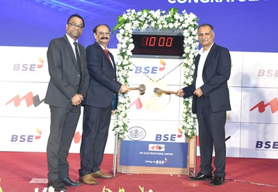 Mr. Ajay Kumar, CFO Mr. Pankaj Rastogi, MD and Mr. Mohit Vohra, Non Executive Director of MV Electrosystems Limited