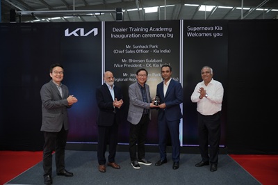 Mr. Sunhack Park, CSO Kia India Inaugurated Dealer Training Academy at Supernove Kia, Ahmedabad