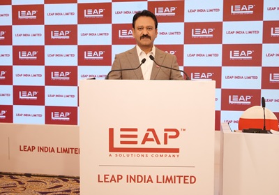 Mr. Sunu Mathew, Founder & MD, Leap India Ltd at the IPO