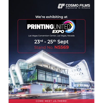 Cosmo Films to demonstrate end-to-end thermal lamination capabilities at PRINTING United Expo 2026