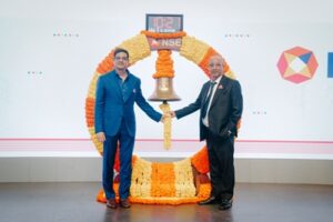 Mr. Devendra Goel, MD, and Mr. Purushottam Dass Goel, Chairperson of Lumino Industries Limited at the prestigious Listing Ceremony
