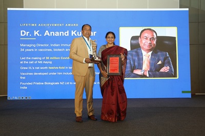 Dr Anand Kumar, MD, IIL Conferred with FABA Lifetime Achievement Award