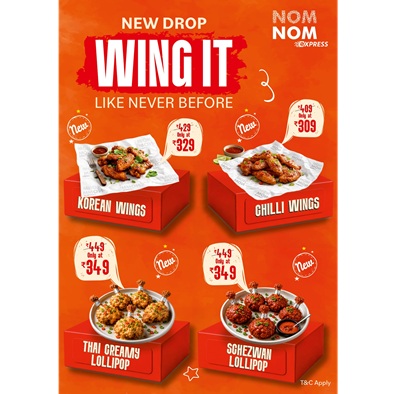 Nom Nom Express Wings and Lollipop Image